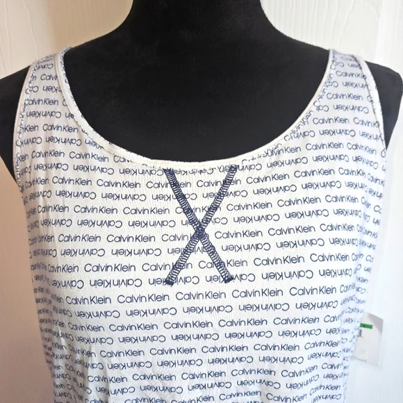 😴 Calvin Klein Sleepwear Racerback Tank Top - Size Large NWT - Picture 2 of 8